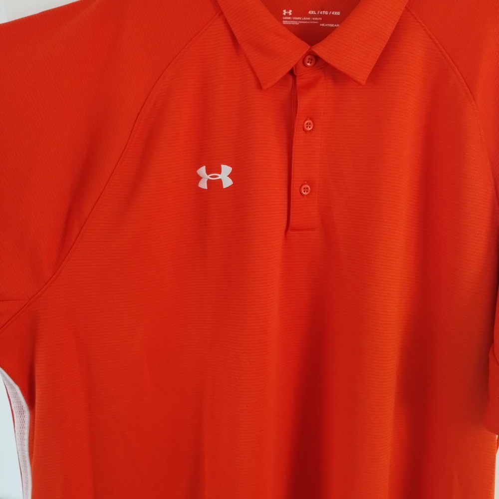Under Armour Men's Vibrant Orange Polo Shirt